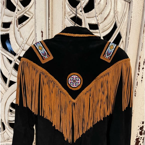 Vintage western suede fringe jacket - Picture 2 of 6